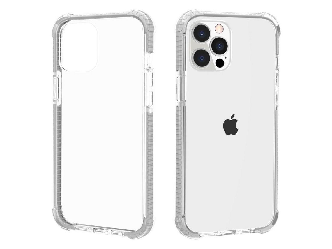 Capa de acrílico anti-queda, à prova de choque, branco claro para iPhone 13 Pro Max 6.7