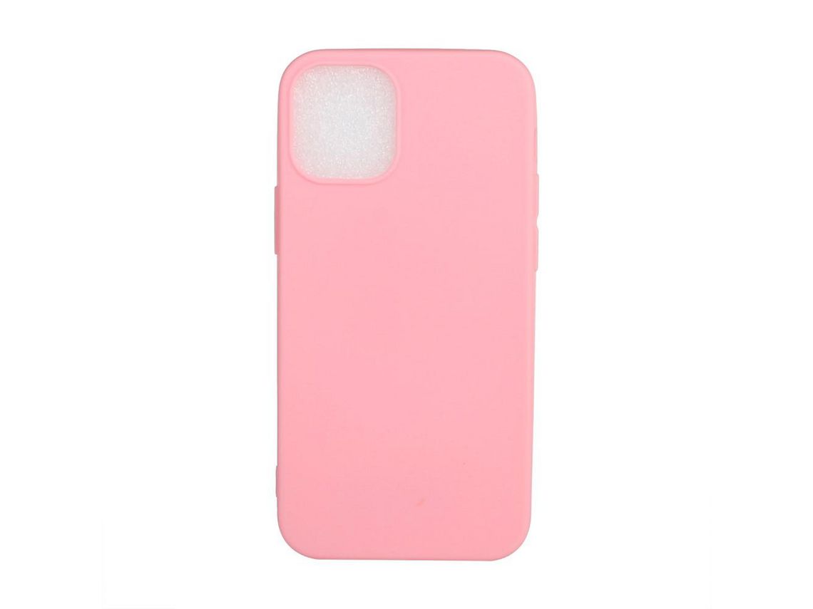 Capa TPU flexível rosa para Apple iPhone 12 Max/iPhone 12 Pro 6.1