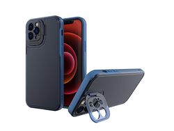 Capa TPU anti-queda com proteção azul da lente da câmera para iPhone 13 6.1