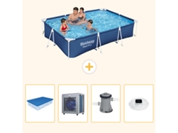 Bestway Piscina Bestway Steel Pro Retangular - 300x201x66 Cm - 5-peças S106