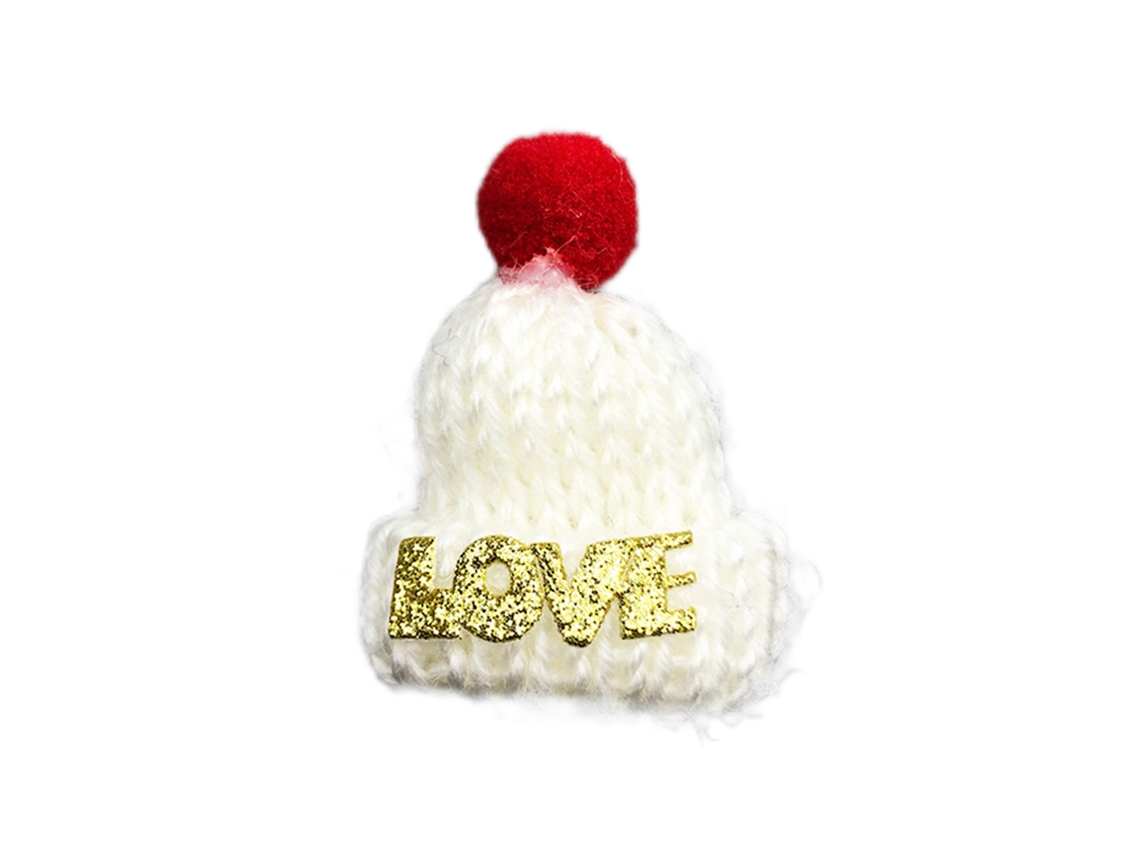 Gorro De Natal Laxiscreed Pequeno Em Lã Colorida Vermelho, Branco E Verde Com Design De Pirulito