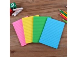 Blocos de Notas Adesivas com Linhas, Blocos de Notas Adesivas em 4 Cores, Blocos de Notas Post, It Coloridos BRILVIBERA