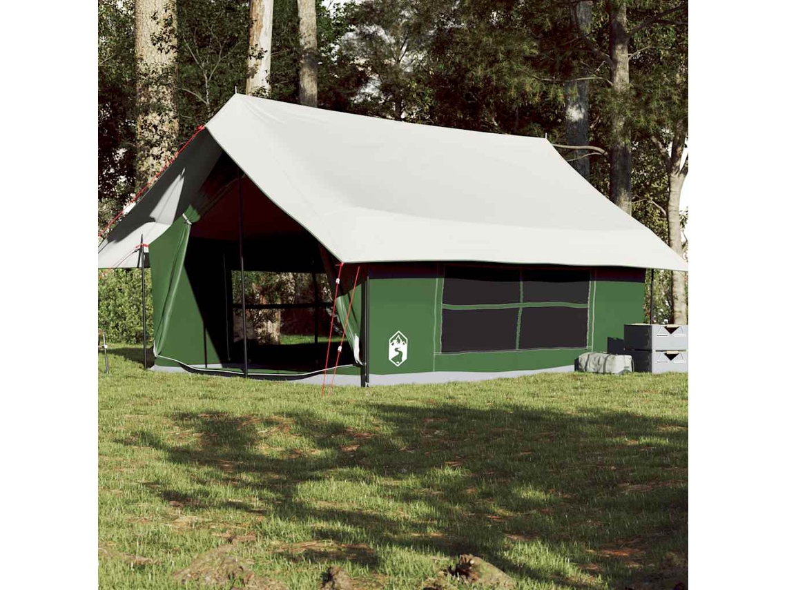 Vidaxl Tenda De Campismo Para 5 Pessoas Impermeável Verde