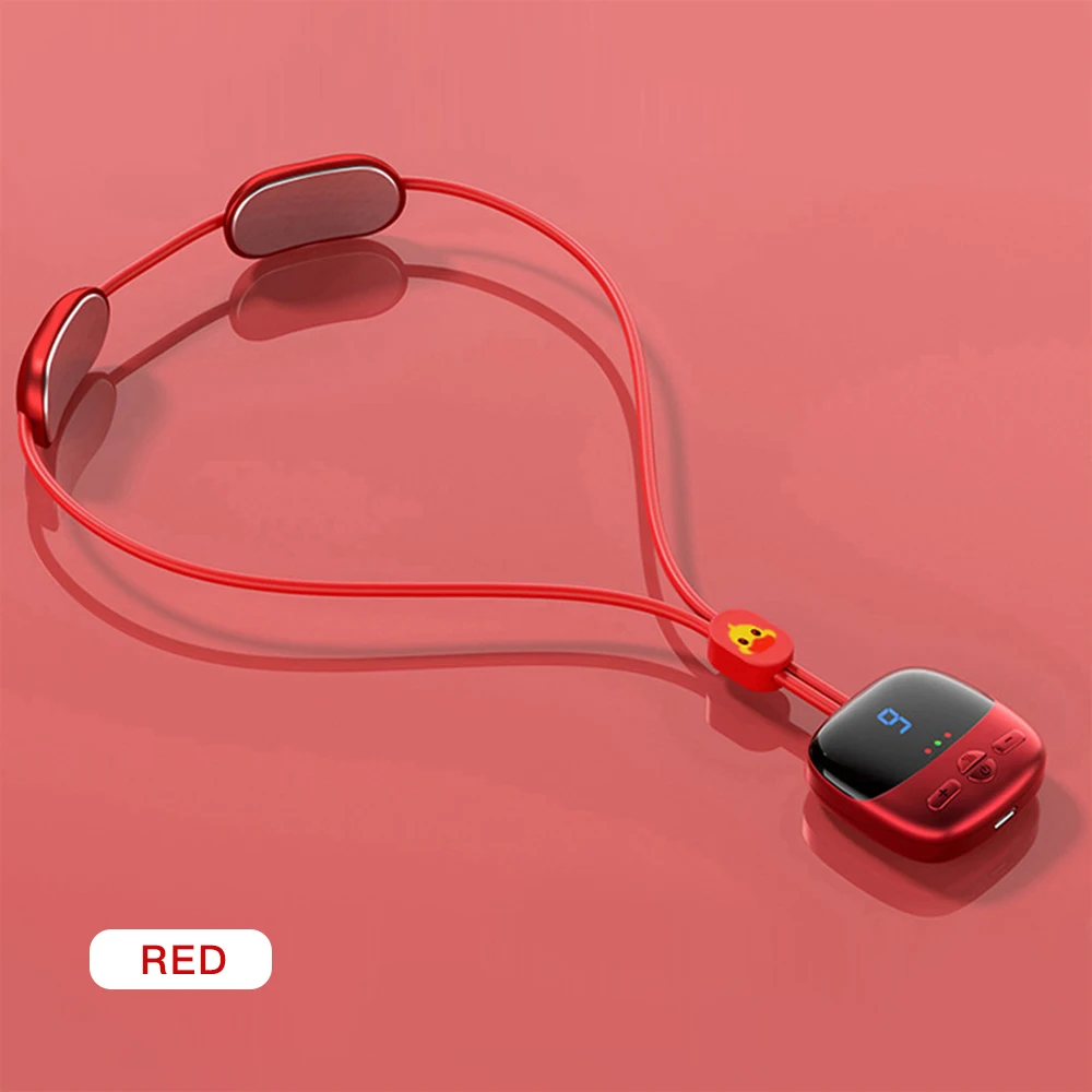Mini Dispositivo Portátil De Massagem Cervical Ems Para Relaxamento E Alívio Da Dor, Com Suporte Inteligente Costas E Pescoço.