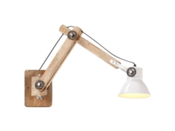 Vidaxl Candeeiro De Parede Redondo Estilo Industrial E27 Branco