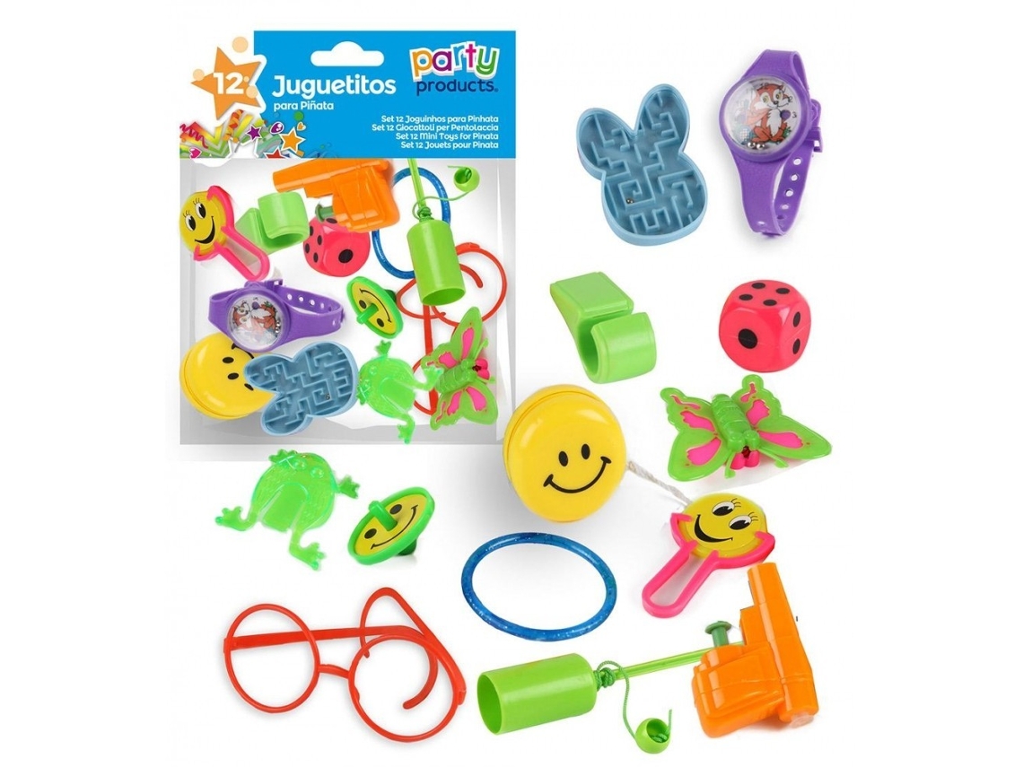 Saco de 12 brinquedos para Pinhatas GENÉRICO