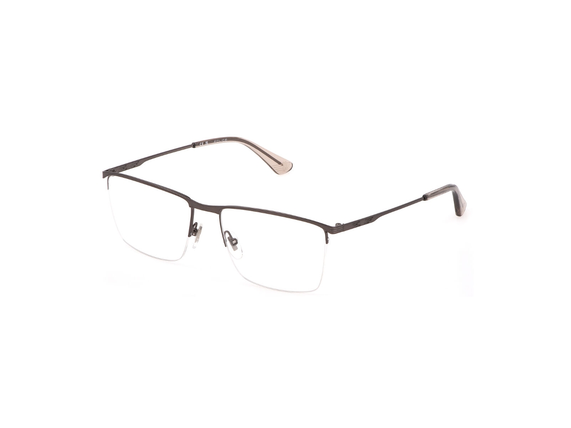 Armação de óculos de grau unissex Police VK568-520K98 (cinza - metal - 135 mm - Ø 52 mm)