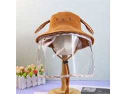 Primerox boné de Sol Anti poeira Infantil com Visor Transparente Ajustável para Bebês Toddlers Cor Café