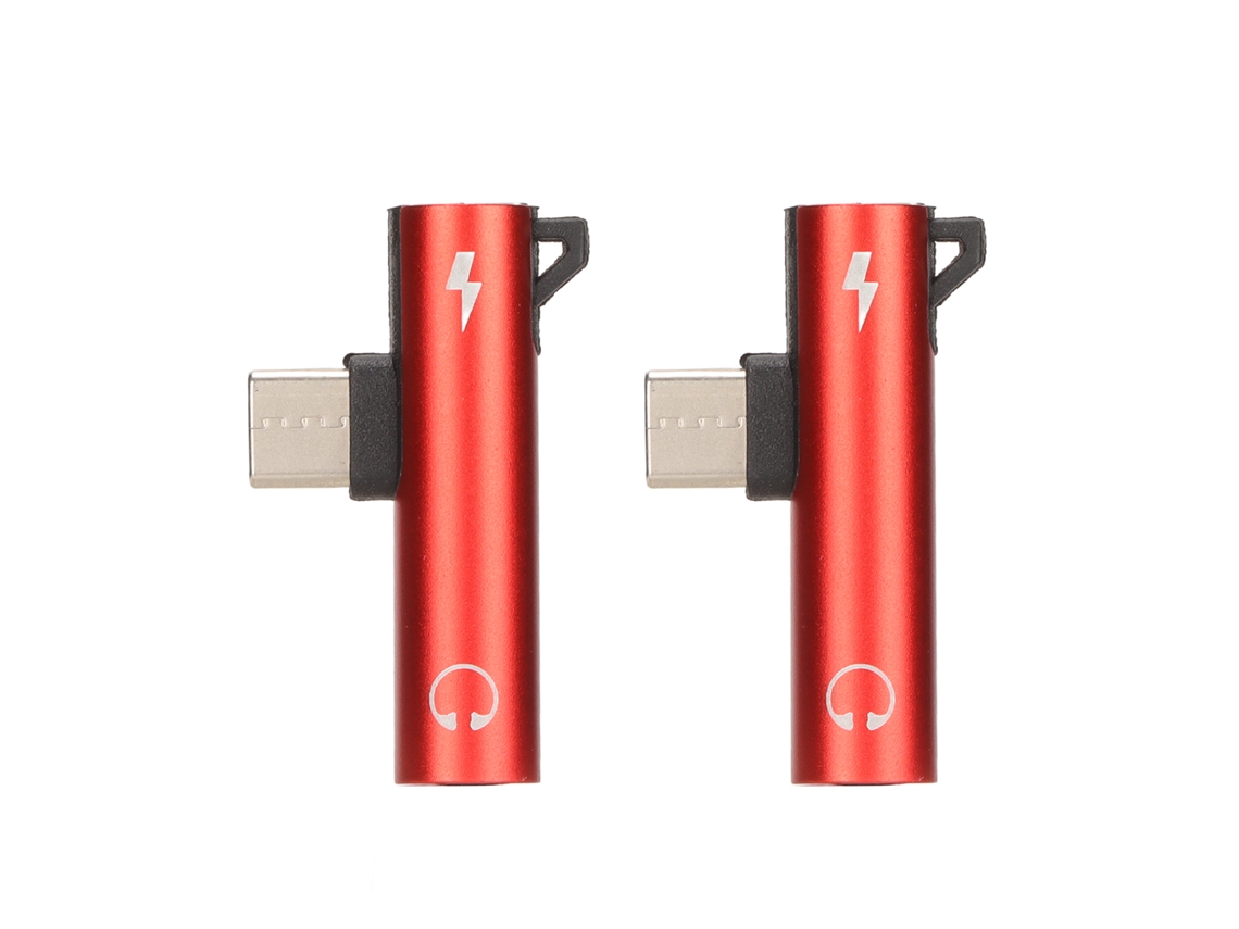 2 Adaptadores de Áudio Usb c para 3,5 Mm Celular e Tablet AQUAFORGE