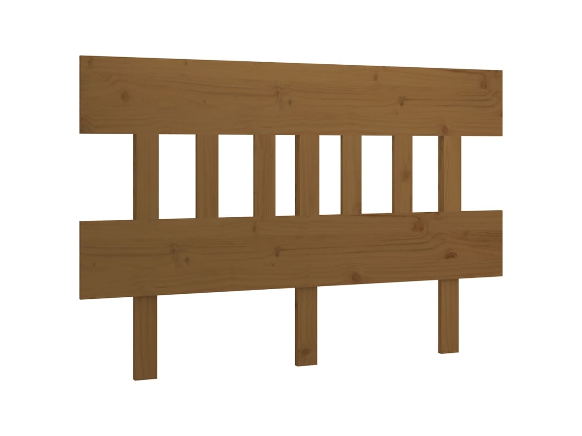 Cabeceira de Cama em Pinho Maciço Castanho Mel MAISON EXCLUSIVE (138,5x3x81 cm)
