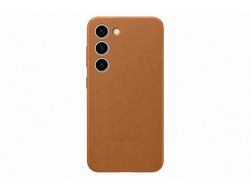 Capa de Pele SAMSUNG Galaxy S23 Laranja