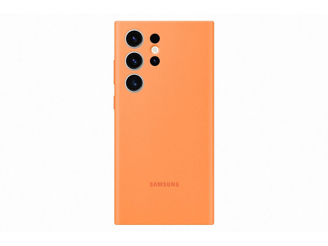 Capa Silicone SAMSUNG Galaxy S23+ Laranja