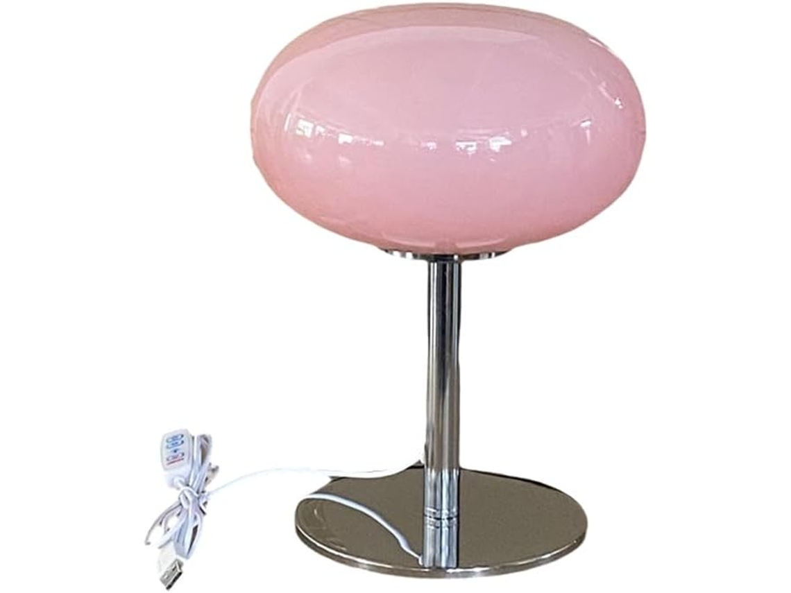 Abajur De Cabeceira Lollipop Com Usb, 3 Cores De Luz Noturna Regulável Para Quarto, Escritório E Lei Gokoco