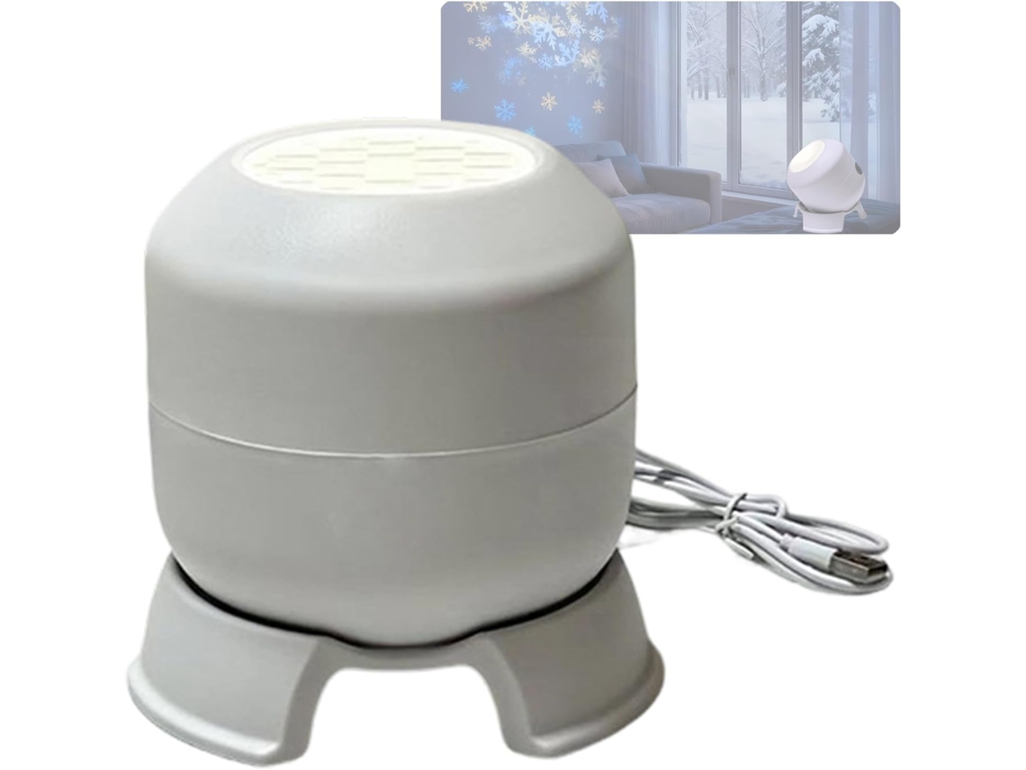 Projetor De Luz Plug And Play, Led Giratório Dinâmico, Recarregável
