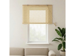 Vidaxl Estores De Rolo Natural 130 X 160 Cm Bambu
