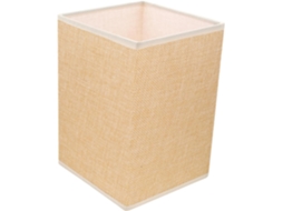 Abajur Quadrado De Tecido De Juta Natural 14x20 Cm Para Luminária De Mesa E