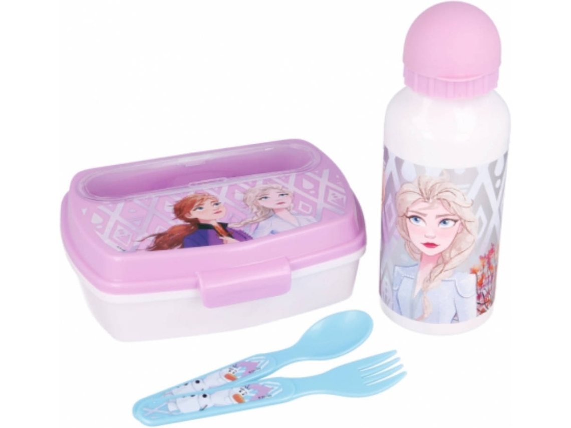 Lancheira FROZEN (Roxo - Plástico - 7 x 18 x 12 cm)