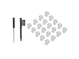 Hearing Amplifier Dome Ear Tip Set With Cleaning Brush And Storage Box