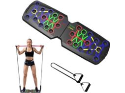 Prancha Multifuncional para Flexões, com Apoios Antiderrapantes e Contador Automático. Ideal Exercícios em
