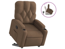 Stand Up Recliner Chair, Stand Up Recliner Chairs Vidaxl Marrom Tecido
