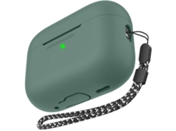 Capa Protetora De Silicone Ahastyle Pt187 De Peça Única Com Cordão Para Airpods Pro 2