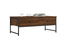 Vidaxl Mesa Centro 101x49x39,5 Cm Derivados Madeira Carvalho Castanho