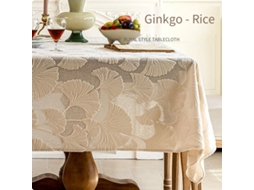 Toalha De Mesa Com Franjas Bege, Decoração De Mesa Estilo Ins, Adequada Para 4 A 6 Pessoas, Com Padrão De Renda Floral Bordado, 140 X 200 Cm (l X C)