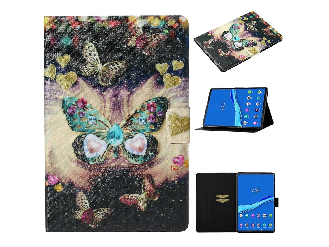 Capa De Couro Inteligente Com Desenho Colorido Para Tablet Lenovo Tab M10 Plus 10.6 3ª Geração 2022