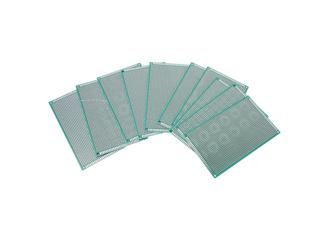 10 Peças de Placa Pcb de Doble Face 9x15cm para Protótipos Breadboard Circuito