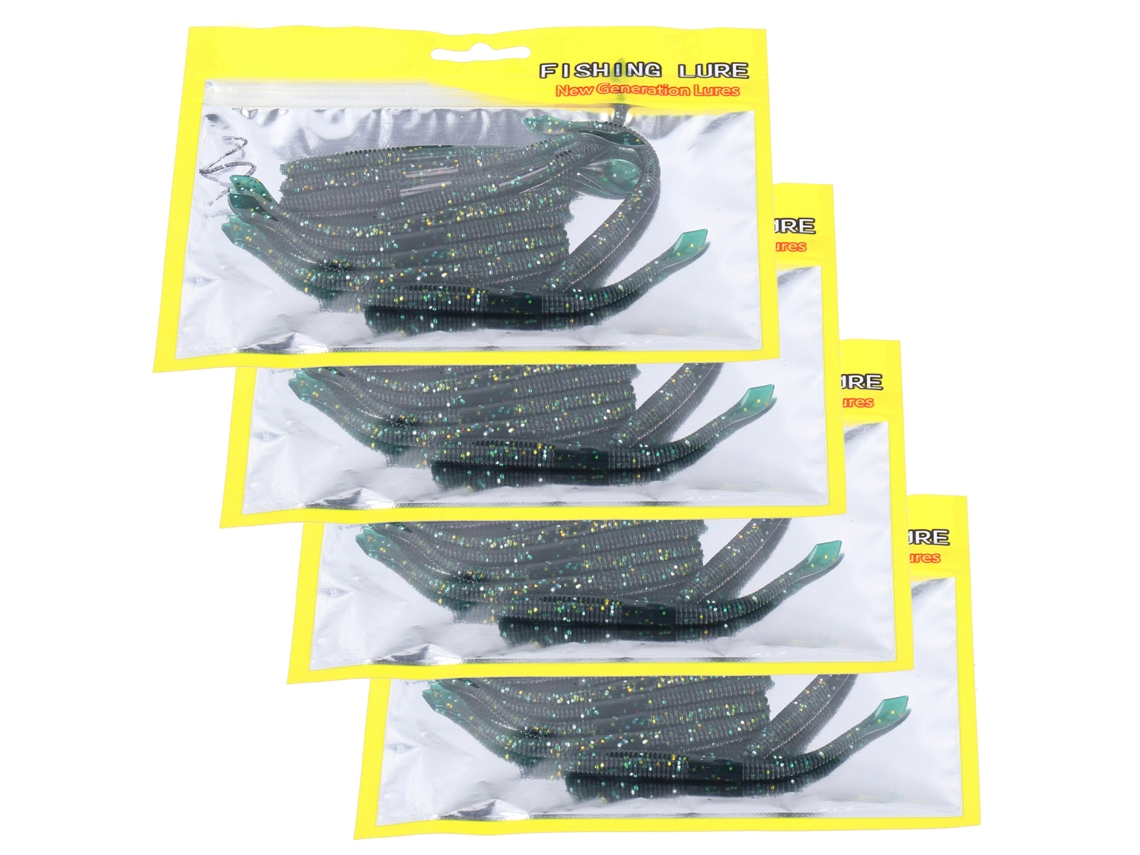 Isca de Minhoca Silicone Artificial 4 Unidades 3