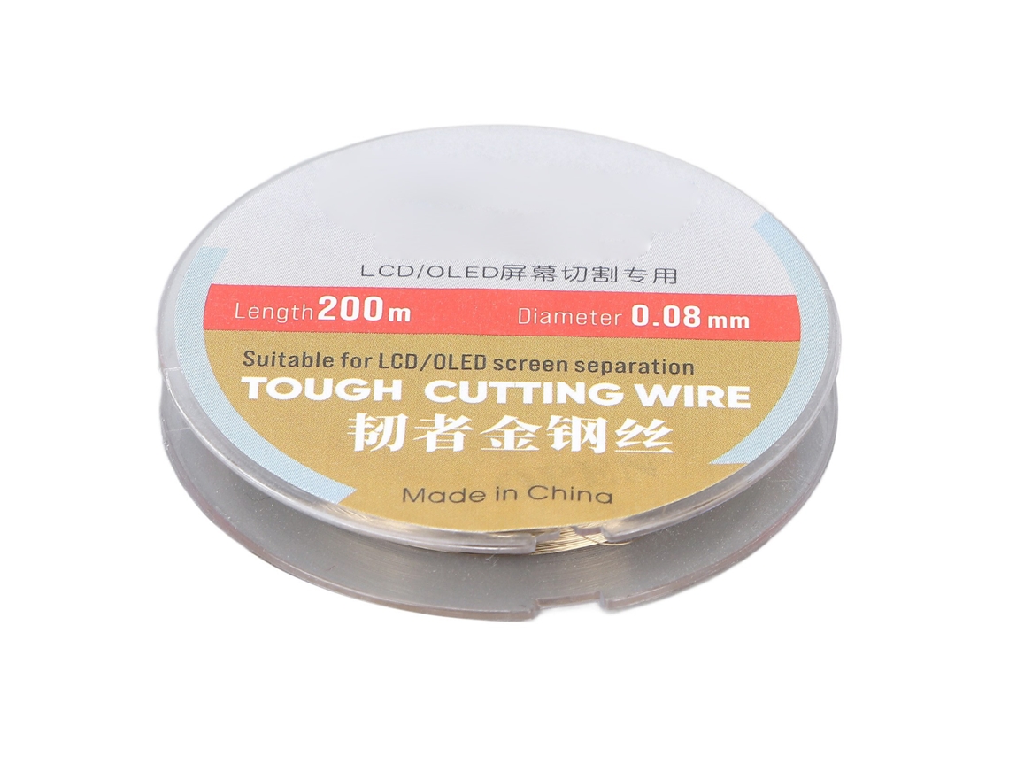 2026zentro-linha De Corte De Tela Lcd De Telefone 200m Fio De Separação De Tela Lcd De Aço De Alta Dureza 0.08mm