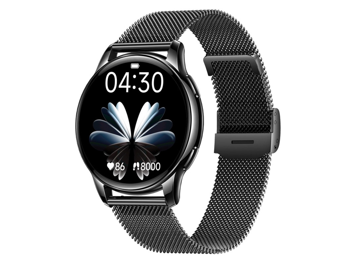 Smartwatch Feminino Bestvite 1,32" Com Chamadas, +100 Exercícios, Ritmo Cardíaco, Sono E Spo2 Preto