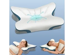 Almofada Cervical - Almofada Ergonómica Para Dormir Com Contorno Em Espuma Viscoelástica Para Suporte Do Pescoço