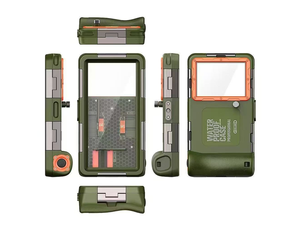 Capa Yuysan Impermeável Até 15m, Não Compatível Com Samsung E Iphone, Verde Exército