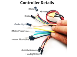 Controlador De Motor Inteligente Sem Escova + Display Para Scooter Elétrico Kugoo M4 48v Alumínio 10 Polegadas