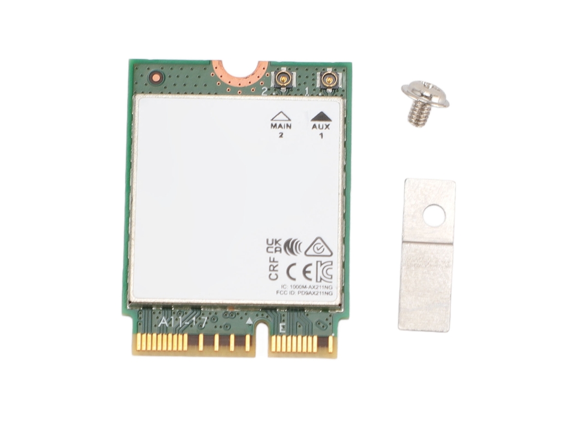 Placa Sem Fio Wifi6e M.2 Ax211ngw Tri Band Bluetooth 5.3 Adaptador De Rede 5374mbps