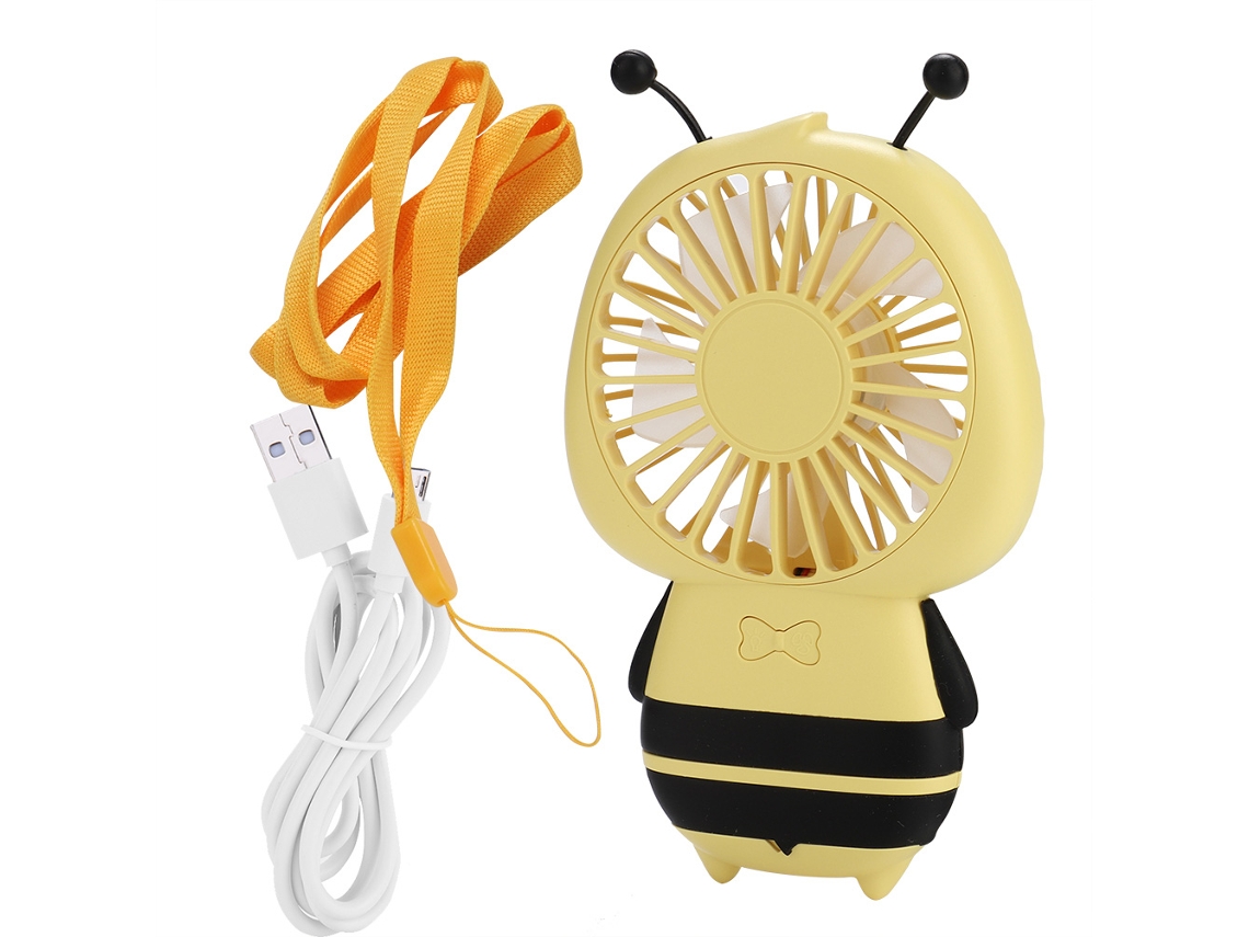 Laxiscreed Ventilador Portátil Compacto Com Led E Carregamento Usb Ideal Para Dias Quentes