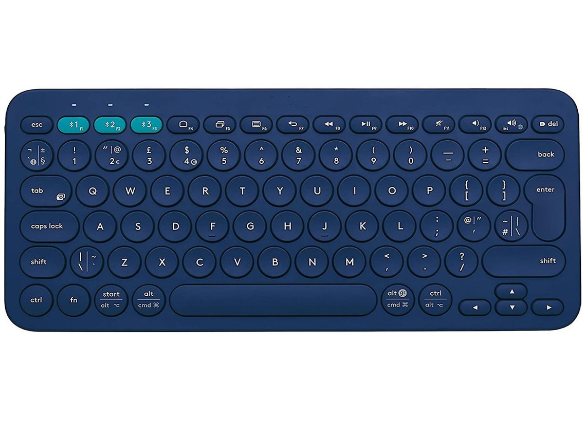 Teclado Multidispositivo Yizhood K380 Bluetooth Compacto Uk Azul