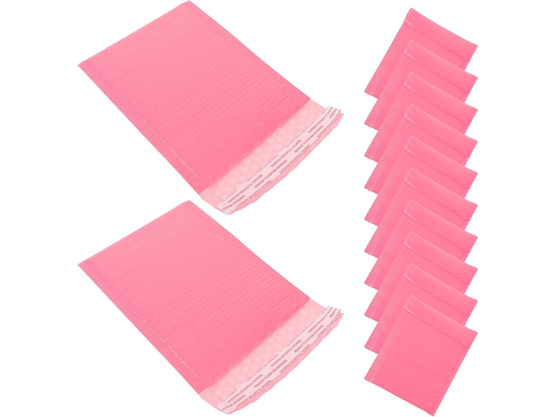 50 Peças Envelope Bulle Rose Pe Autoadesivo Embalar Absorção Chocolates, Roupas Lentilhas Comércio Eletrônico