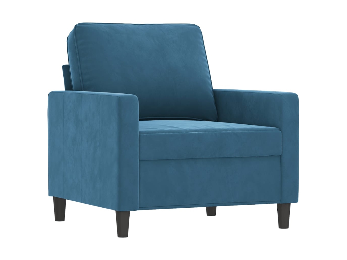 Sofa Chair, Sofa Chairs Vidaxl Azul Veludo (n/a)