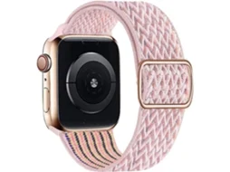 Bracelete Apple Watch 42/49 mm SWISSTEN Nylon (Rosa)