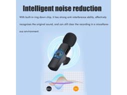Microfone Bluetooth Lavalier Sem Fio Plug And Play Com Cancelamento De Ruído