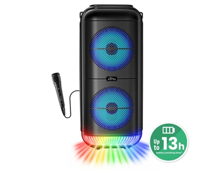 Altifalante Bluetooth Portátil MEDIA TECH MT3183 (Preto - Bluetooth 5.3 - 50 W)
