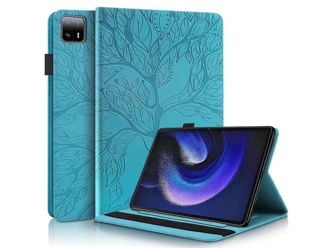 Capa de couro flip horizontal da série Life Tree para Xiaomi Pad 6 Max 2023 WeBake