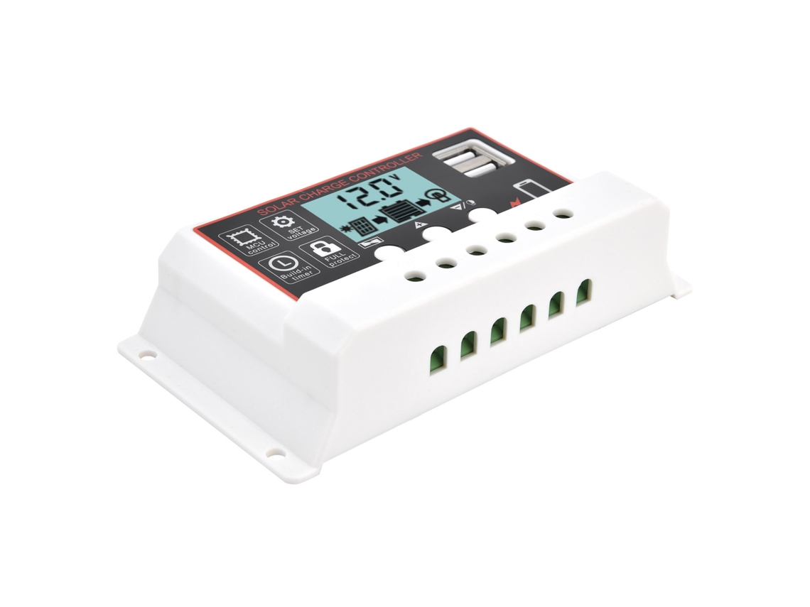Controlador De Painéis Solares Laxiscreed Com Carregamento Usb Dual Inteligente E Controle Pwm De Carga E Descarga