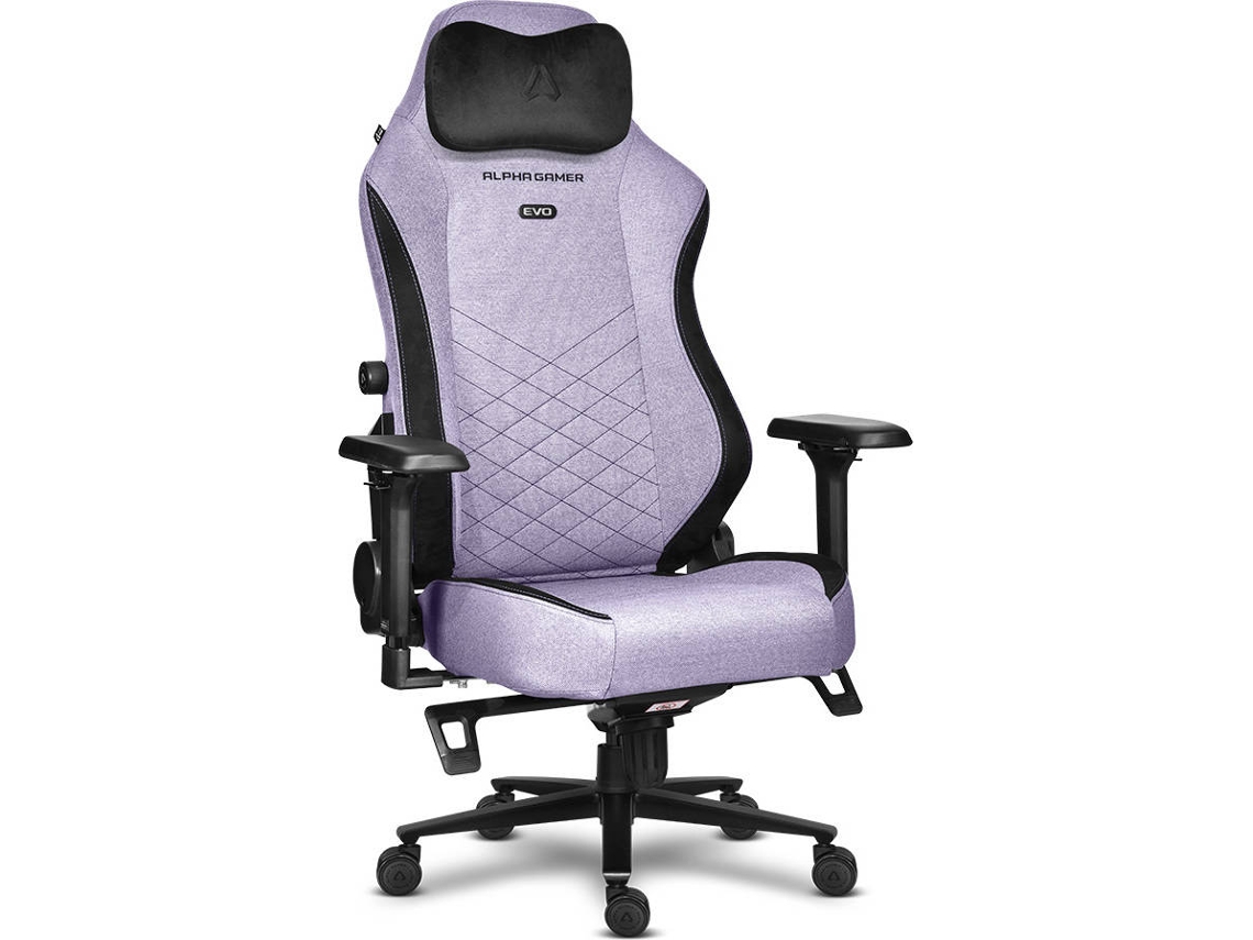 Cadeira Gaming ALPHA GAMER Alegra Evo Fabric (Lavender Haze)