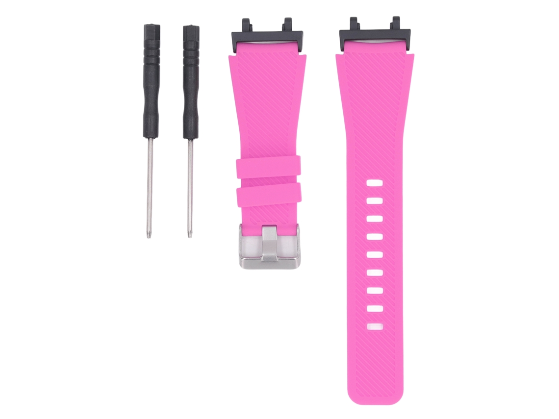Pulseira de Relógio Inteligente Silicone Metal para Amazfit Active Edge A2212 Rosa