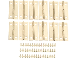 Dobradiças Giratórias Ocultas Para Portas, 12 Peças, 42x 17mm, Cor Ouro Antigo, Para Móveis, Portas De Armários, Joias
