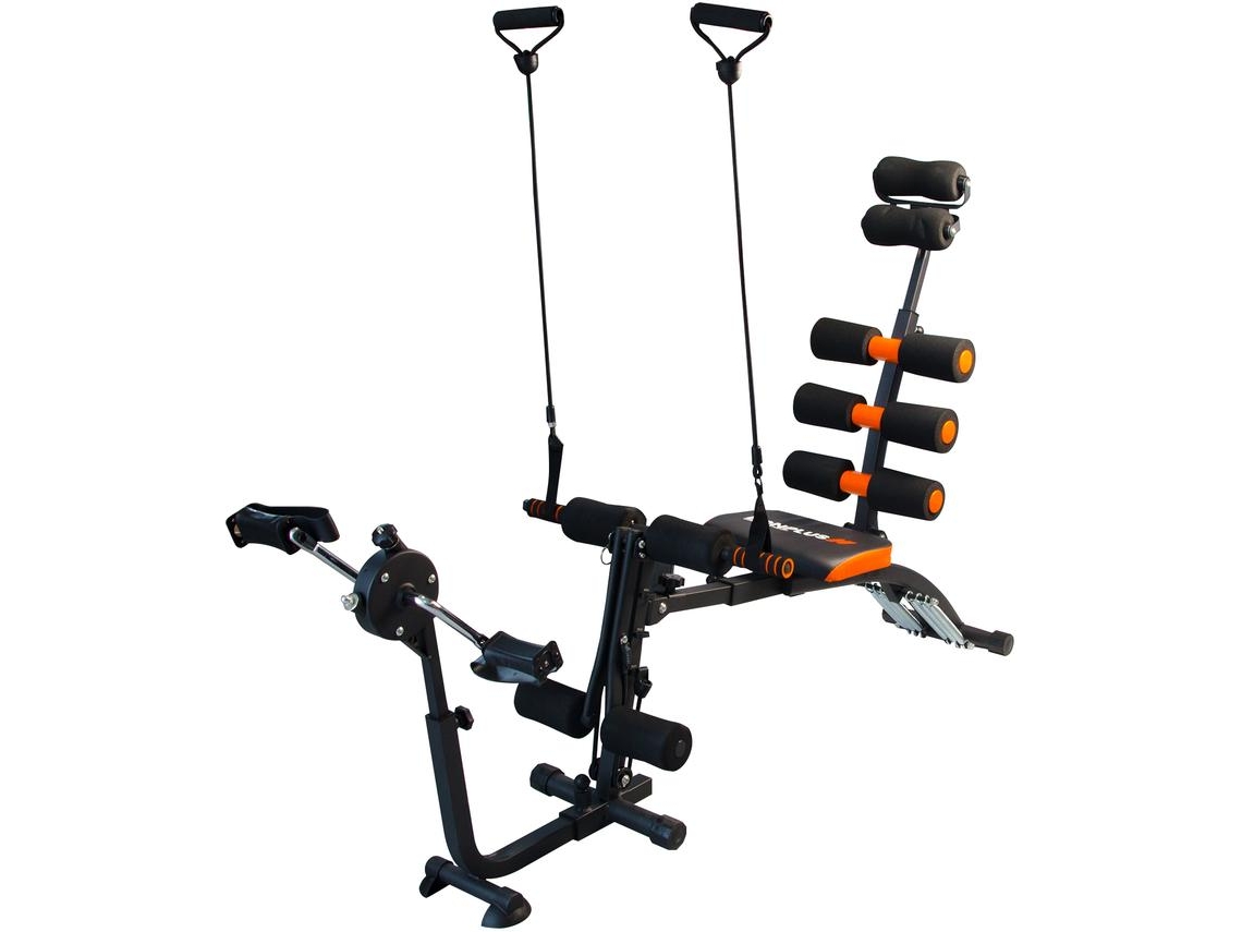 Banco de Musculação BONPLUS BP Maravilha Master Bike Ajustável  Treino Abdominal  22 Exercícios em 1  Inclui Pedais