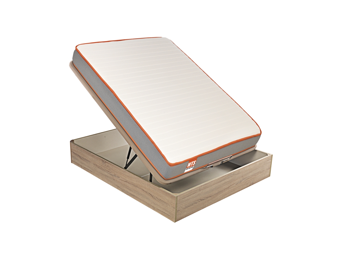 Pack WHAT THE SLEEP Sommier Glaciar + Colchão Espuma Soul (90 x 190 - 50 Cm de Altura)